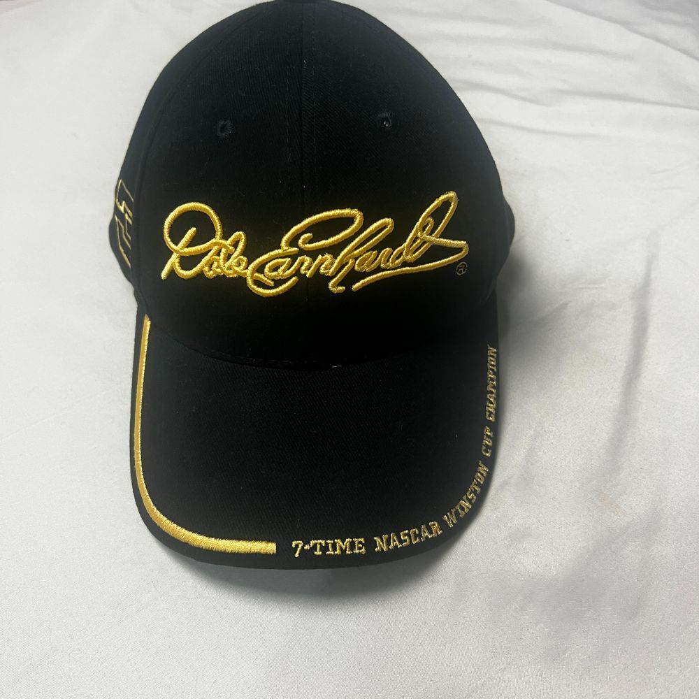 Dale Earnhardt NASCAR 7 Time Champ‎ Intimidator Baseball Cap Hat Gold Embroider